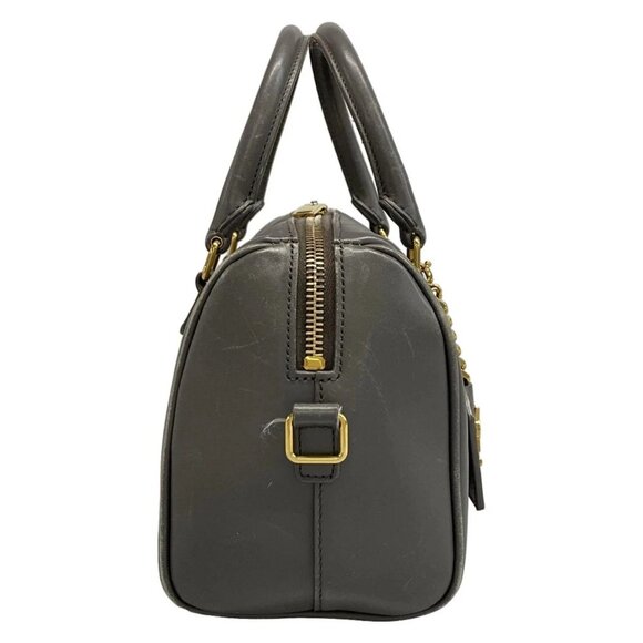 SAINT LAURENT PARIS Baby Duffle 400422 Gray Leather Handbag - Picture 2 of 15